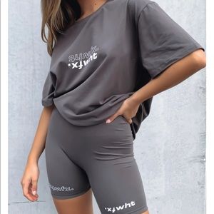 White Fox- Charcoal Matching Set